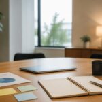 中小企業のビジョンの作り方｜経営者が進める5つの手順とAI活用のアイキャッチ画像。中小企業のビジョンの作り方｜経営者が整理すべき5つの手順とAI活用へのつなげ方をイメージした図。